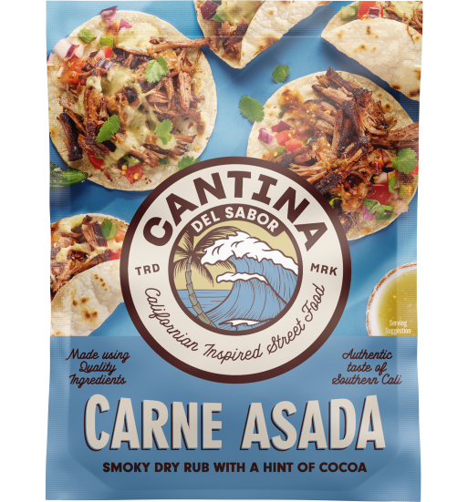 Carne asada smoky dry rub with a hint of cocoa